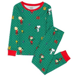2T-5T Toddler Snoopy Family Matching Pajamas Sleepwear 2-Piece Sets for Christmas with Woodstock Charlie Brown Linus - PEANUTS - 1 of 4