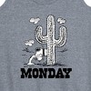 Women's - Peanuts - Spike Cactus Monday Graphic Racerback Tank - 2 of 4