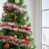 10' Christmas Tinsel Garland Mega Wide Cut Red and Narrow Cut White - Wondershop™ - 2 of 3