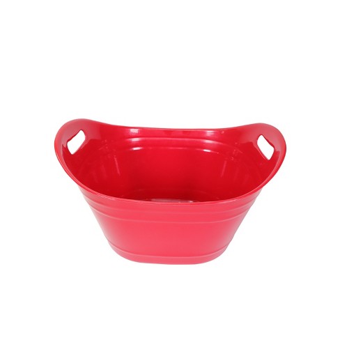 Red Plastic Cold Beverage Tub Wondershop