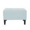 NicBex Modern 28.25" Rectangle Ottomans Wood Footstools with Cushioned Top for Bedroom and Living Room - 3 of 4