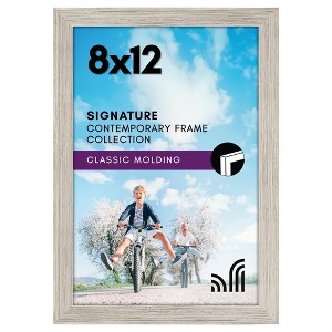 Americanflat Picture Frame with shatter-resistant glass - Wall Mounted Horizontal and Vertical Formats - 1 of 4