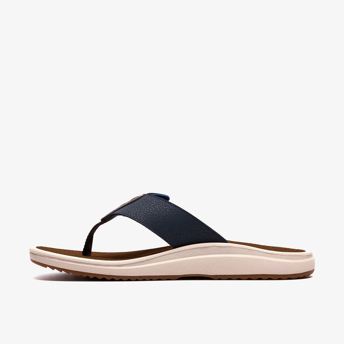 Clarks Mens Men's Breeze Flip Flops Navy Sandals - thumbnail 2
