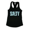 Simply Sage Market Salty Block Distressed Racerback Tank - 2 of 3