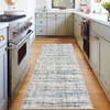 Indoor Modern Abstract Stripe Area Rugs Easy Care Washable Soft Low Pile Non Slip Foldable Lightweight Carpet for Bedroom Living Room - 3 of 4
