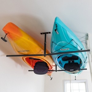 StoreYourBoard Hi-Port 2 | Kayak Adjustable Ceiling Storage Rack | Double | Holds 150 lbs - 1 of 4