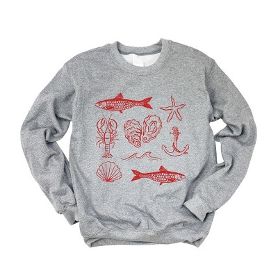 Simply Sage Market Women's Graphic Sweatshirt Fisherman Collage