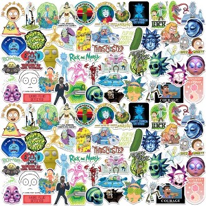 Rick and Morty Trendy 100ct Vinyl Large Deluxe Stickers Variety Pack - 1 of 4