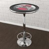 Ohio State University Bar Table with Footrest by Trademark Gameroom - 3 of 4