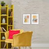 Stupell Industries Botanicals over Geometrics 2pc Framed Print Under Glass Set - 2 of 4