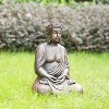 Moda Furnishings Meditating Buddha Magnesium Oxide Garden Statue - 2 of 4