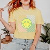 Simply Sage Market S.W.Smiley Four Square Smiley Face Garment Dyed Tee - 2 of 4