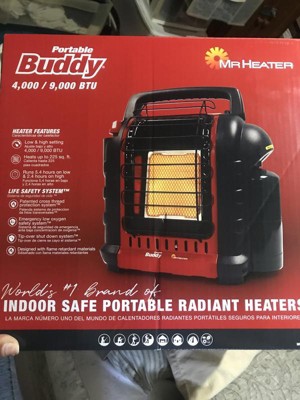 Mr Heater F232000 - Calefactor portátil de propano de 4000 - 9000 BTU,  modelo Buddy