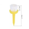 Unique Bargains Adjustable Height Low Friction Resistance Plastic Golf Tee Brush Tops 2 Inch 12 Pcs Yellow - 2 of 4