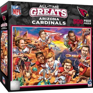 NFL Arizona Cardinals All Time Greats 500pc Puzzle Game: Sports Theme, Ages 13+ - 1 of 4