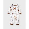 PATPAT Christmas Family Pajama Set: Reindeer and Christmas Tree Print Pajamas with Matching Plaid Family Socks - 3 of 4