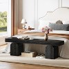 Tribesigns 59-Inch Modern Bed Bench, Upholstered Black Bench for End of Bed, Bedroom, Living Room, Entryway - 2 of 4