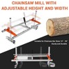 Chainsaw Mill, 36" Portable Sawmill Planking Milling Bar, Aluminum Chainsaw Planking Mill, Wood Cross Cutting Guide System for Factory & Woodworkers - 3 of 4