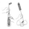 Brushtech, Backyard Bird Care Collection, Two-In-One Hummingbird Feeder Cleaning Brush - Dual-Head Design, Bottle & Socket Scrubber - 14 inches - 3 of 3