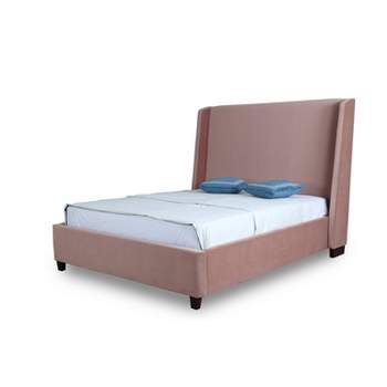 Full Parlay Upholstered Bed Blush - Manhattan Comfort