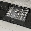 LunaLulinlk 7 Component Expandable Utensil Drawer Organizer Cutlery Tray Silverware Flatware Storage Divider - 3 of 4
