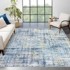 Washable Area Rug Modern Abstract Non Slip Rugs Foldable Low Pile Contemporary Indoor Carpet for Bedroom Office Kids Room Guest Room Study Room - 2 of 4