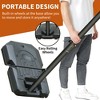 RISOKEYS Portable Basketball Hoop, Height Adjustable 6.5-10ft, with 44 in Backboard and Wheels, for Indoor Outdoor - 2 of 4