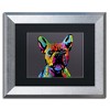 Trademark Fine Art -Michael Tompsett 'French Bulldog Grey' Matted Framed Art - 2 of 4