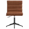 vidaXL Dining Chair Set of 2 Brown Faux leather, plywood, metal - 4 of 4