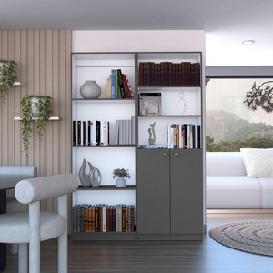 NicBex Bookcases for Home Office 2 Piece Bookcase Set 49" Wide Storage Cabinet Bookshelf with 9 Shelves for Living Room and Bedroom - 1 of 4