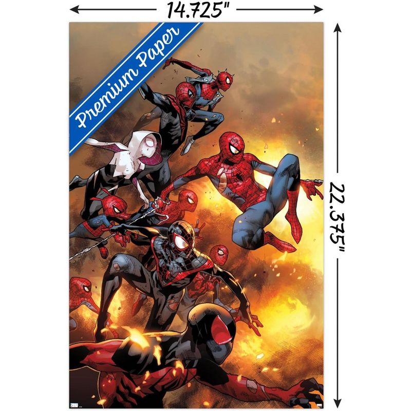 Trends International Marvel Comics Spider-Verse - The Amazing Spider-Man #13 Unframed Wall Poster Print White Mounts Bundle 14.725" x 22.375", 3 of 7