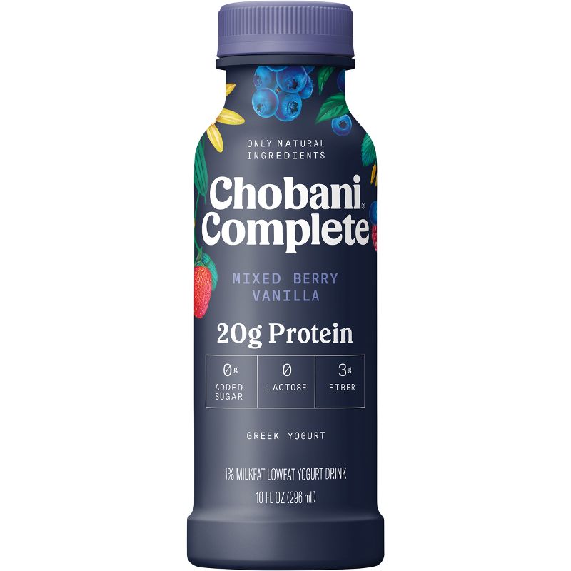 Chobani Complete Protein Mixed Berry Vanilla Yogurt Drink - 10 fl oz, 4 of 8