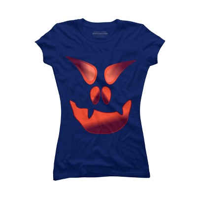 Junior's Design By Humans Halloween Monster By LamaStar T-Shirt