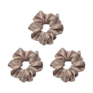 LA Glam Co. Hollywood Halo 100% Silk Scrunchies - 3-Pack - 1 of 4