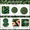 EcoSummer 20" Pre-Lit Artificial Topiary Ball Set of 2, LED Lighted Boxwood Balls with Remote & 8 Lighting Modes, UV Resistant Outdoor Decor Garden - 3 of 4