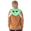 Seven Times Six Star Wars Baby Yoda Juniors The Child Character Costume Zip Hoodie Brown - 4 of 4