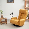 Vynxaria Sunshine Yellow 360¡ã Swivel Bean Bag Seat - 5-Position Adjustable Lounge Chair with Headrest - 3 of 4
