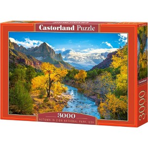 3000 Piece Jigsaw Puzzles, Autumn in Zion National Park, Nature and Landscape, USA, Adult Puzzles, Castorland C-300624-2 - 1 of 4