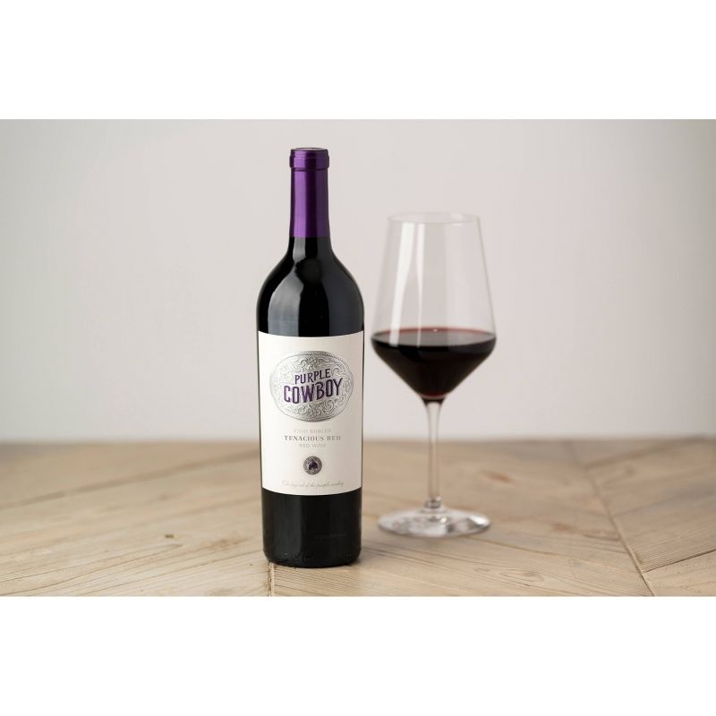 Purple Cowboy Tenacious Red Blend Wine - 750ml Bottle, 5 of 7