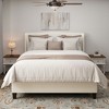 CAVINAS Twin Storage Bed Frame with High Back Headboard,Upholstered Bed Frame with Footboard,Wood Sturdy Platform Bed for Bedroom - 2 of 4
