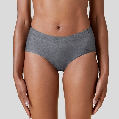 Thinx for All Women's Moderate Absorbency Brief Period Underwear - Gray XS