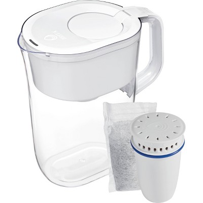 Brita 10-Cup White Water Pitcher with Refillable Filter