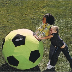 S&S Worldwide Spectrum Soft Soccer Ball, Neon Green, 36in - 1 of 4