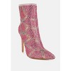 High Roller Rhinestones Embellished Stiletto Boots Women - 2 of 4