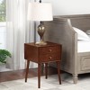 Modern Nightstand, Bedside Table With Drawer & Solid Wood Legs, Multifunctional Side Table With Storage Space For Bedroom Dorm Small Spaces - 4 of 4