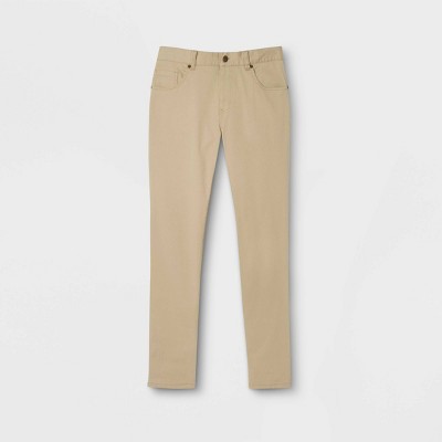 boys slim khaki pants