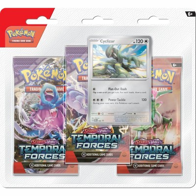 Pokemon TCG: SV5 Temporal Forces 3-Pack Blister - Cyclizar