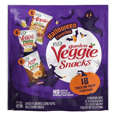 Sensible Portions Halloween Garden Veggie Puffs & Straws - 13.5oz/18ct