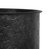 Black Galvanized Metal Planter with Wood Base - Foreside Home & Garden - 2 of 4