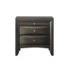 NicBex 2 Drawers Nightstand Bedside Table with 1 Tray End Table Bedroom Furniture with Solid Wood for Living Room, Bedroom - 2 of 4